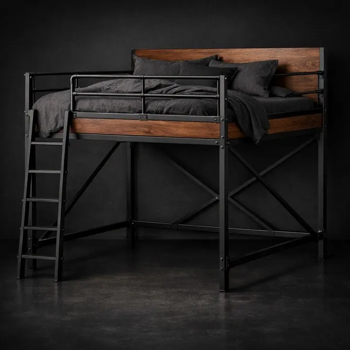 Giường Loft Metal